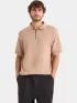 Nautica Bruma Short Sleeve Polo Férfi Galléros póló 225-Taupe