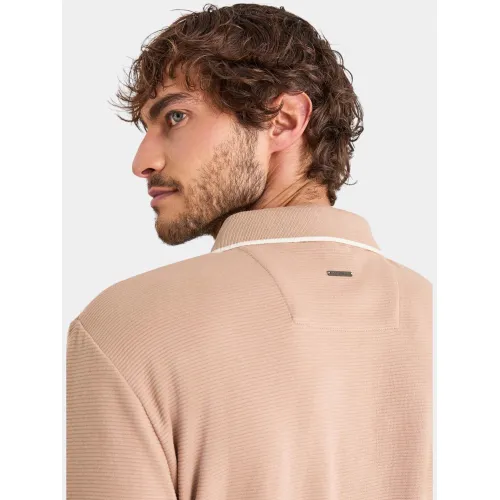 Nautica Bruma Short Sleeve Polo Férfi Galléros póló 225-Taupe