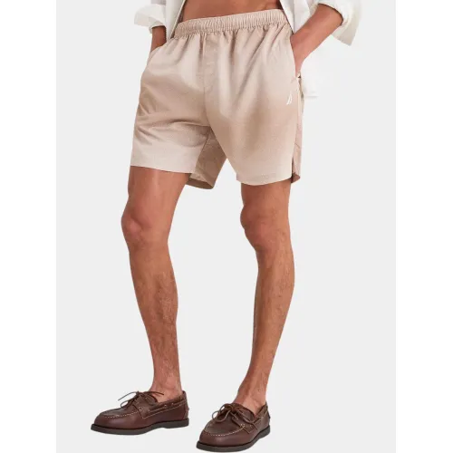 Nautica Mistral Swim Short Férfi Beachshort 225-Taupe