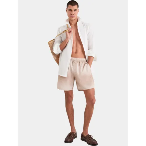 Nautica Mistral Swim Short Férfi Beachshort 225-Taupe