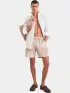 Nautica Mistral Swim Short Férfi Beachshort 225-Taupe