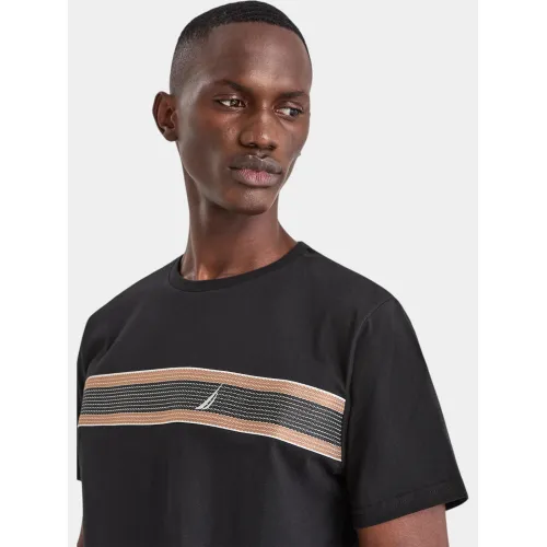 Nautica Tierra T-Shirt Férfi Póló 011-Black