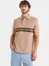 Nautica Espuma Polo Shirt Férfi Galléros póló 225-Taupe