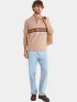 Nautica Espuma Polo Shirt Férfi Galléros póló 225-Taupe