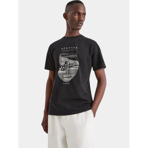 Nautica Kanan T-Shirt Férfi Póló 011-Black