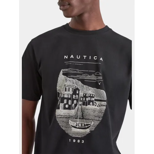 Nautica Kanan T-Shirt Férfi Póló 011-Black