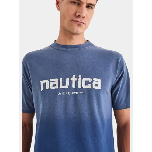 Nautica Astillo T-Shirt Férfi Póló 456-Washed Denim