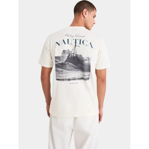 Nautica Kokay T-Shirt Férfi Póló 904-Off White