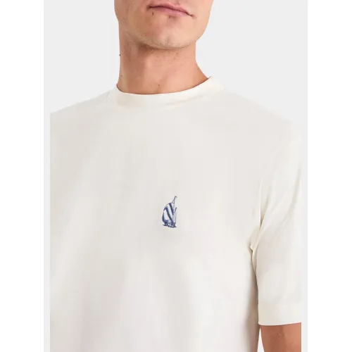 Nautica Kokay T-Shirt Férfi Póló 904-Off White