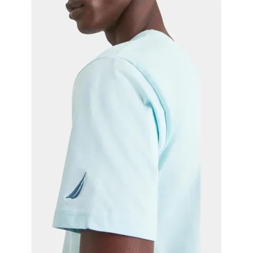 Nautica Medway T-Shirt Férfi Póló 400-Aqua
