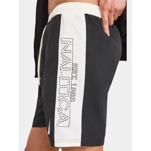Nautica Derwent 7” Swim Short Férfi Beachshort 011-Black