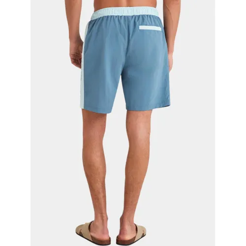 Nautica Derwent 7” Swim Short Férfi Beachshort 518-Teal