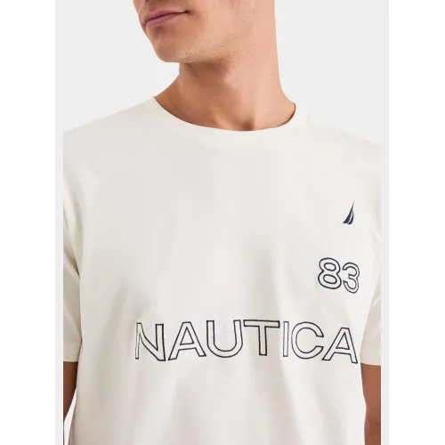 Nautica Aire T-Shirt Férfi Póló 904-Off White