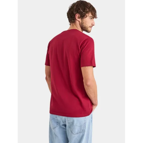 Nautica Narmada T-Shirt Férfi Póló 807-Dark Red
