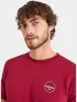 Nautica Narmada T-Shirt Férfi Póló 807-Dark Red