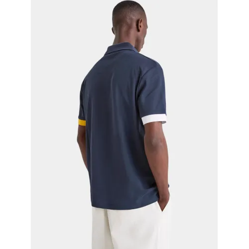 Nautica Godavari Polo Shirt Férfi Galléros póló 459-Dark Navy