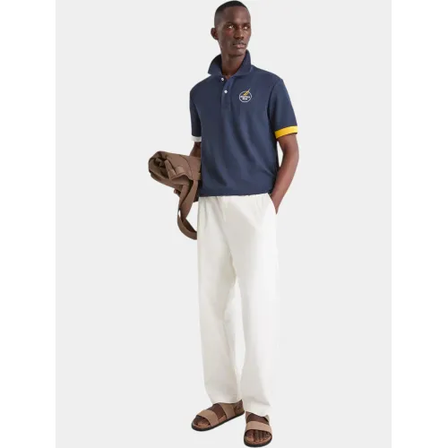 Nautica Godavari Polo Shirt Férfi Galléros póló 459-Dark Navy