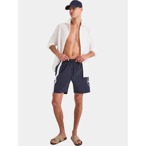 Nautica Severn 7  Swim Short Férfi Beachshort 459-Dark Navy