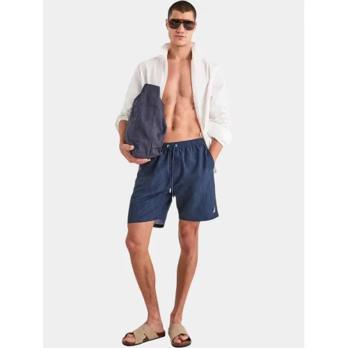 Nautica Yukon 7  Swim Short Férfi Beachshort 459-Dark Navy