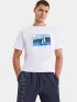 Nautica Tay T-Shirt Férfi Póló 908-White