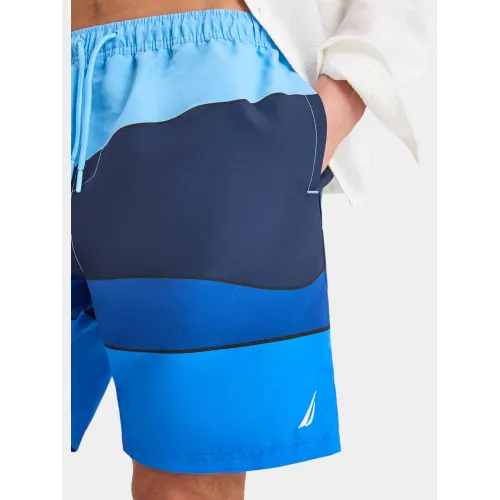 Nautica Ganges 7  Swim Short Férfi Beachshort 402-Blue