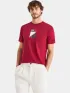 Nautica Tigris T-Shirt Férfi Póló 807-Dark Red