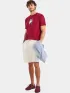 Nautica Tigris T-Shirt Férfi Póló 807-Dark Red