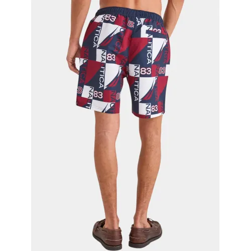 Nautica Sark 7  Swim Short Férfi Beachshort 459-Dark Navy