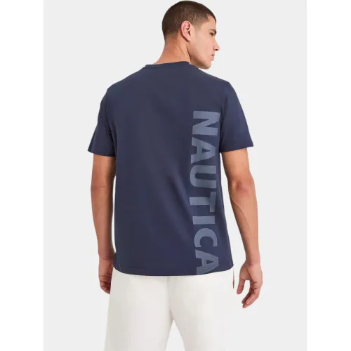 Nautica Indus T-Shirt Férfi Póló 459-Dark Navy