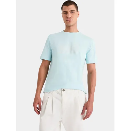Nautica Sassandra T-Shirt Férfi Póló 400-Aqua
