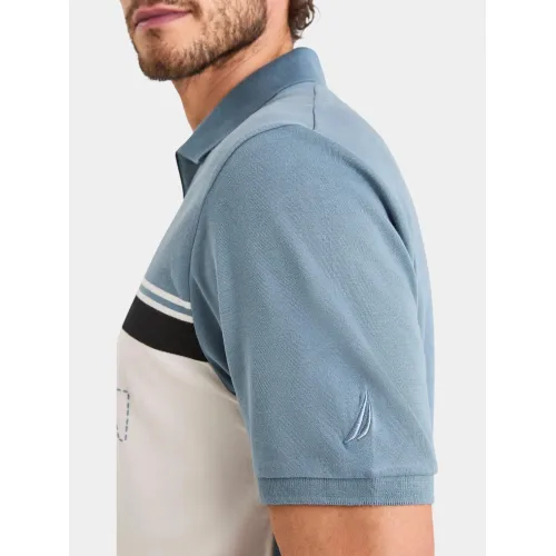 Nautica Cavalla Polo Shirt Férfi Galléros póló 518-Teal