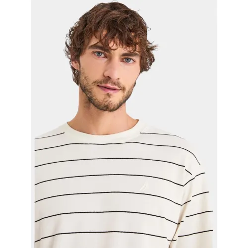 Nautica Bahai T-Shirt Férfi Póló 129-Stone