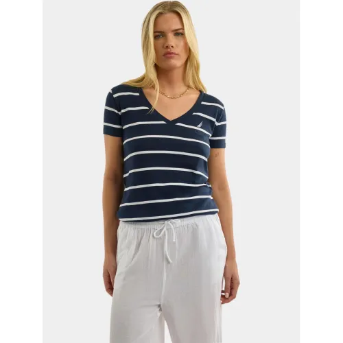 Nautica Hosta T-Shirt Női Póló 459-Dark Navy