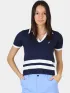 Nautica Sedum Polo Shirt Női Galléros Póló 459-Dark Navy