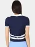 Nautica Sedum Polo Shirt Női Galléros Póló 459-Dark Navy