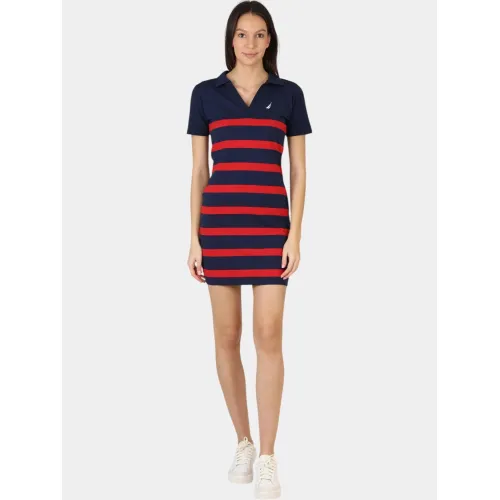 Nautica Palmer Dress Női Ruha 459-Dark Navy
