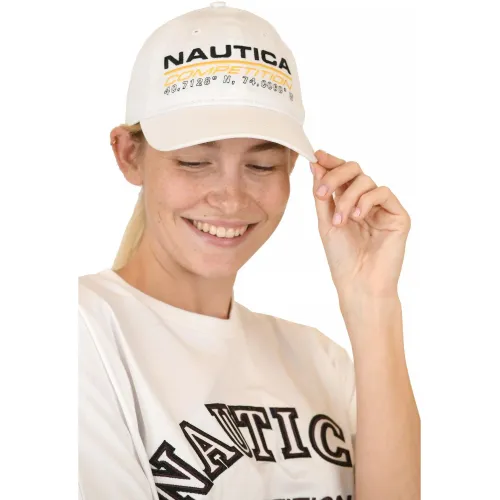 Nautica Obi Strapback Cap Férfi Sapka 908-White