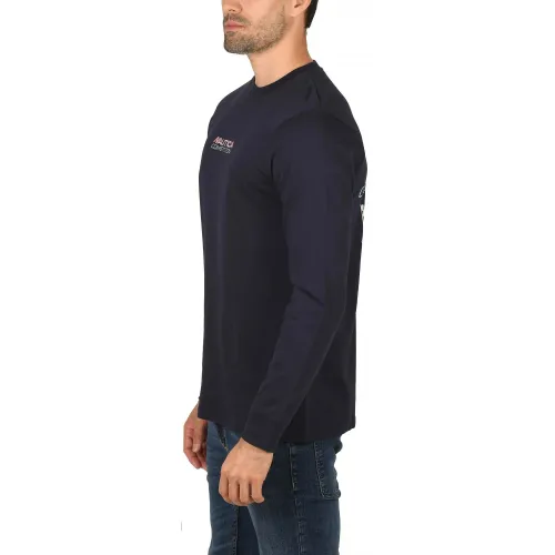 Nautica Laconia LS T-Shirt Nautica Laconia LS T-Shirt Férfi Hosszú ujjú póló 459-Dark Navy