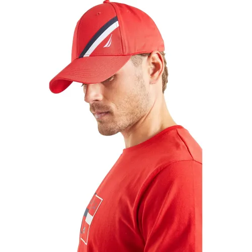 Nautica Nevado Snapback Cap Férfi Baseball sapka 835-True Red