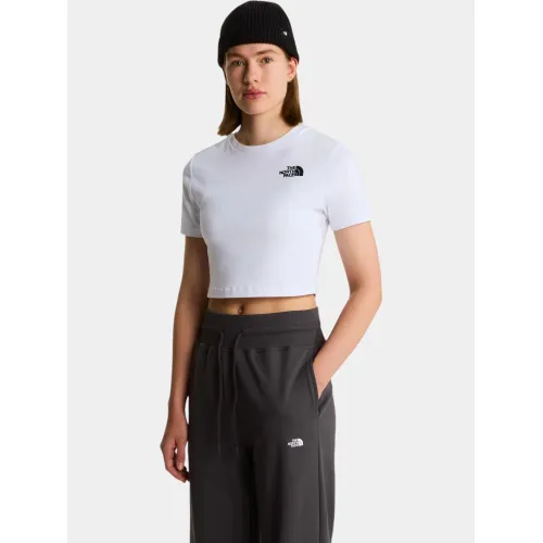 The North Face W Essential Cropped Slim Short Sleeve Te Női Póló FN4-Tnf White