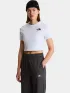 The North Face W Essential Cropped Slim Short Sleeve Te Női Póló FN4-Tnf White