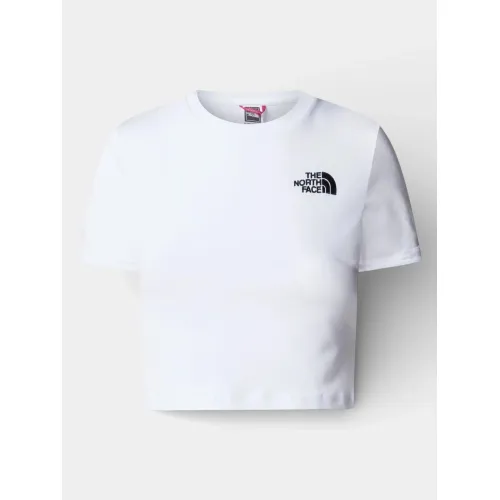 The North Face W Essential Cropped Slim Short Sleeve Te Női Póló FN4-Tnf White