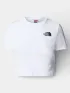 The North Face W Essential Cropped Slim Short Sleeve Te Női Póló FN4-Tnf White
