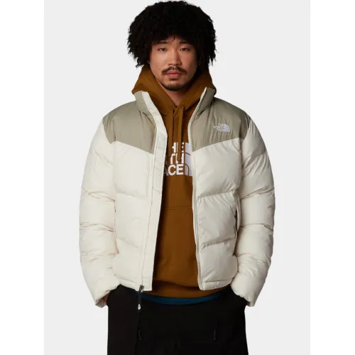 The North Face M Saikuru Jacket Férfi Utcai Kabát 4QI-White Dune-Clay Grey