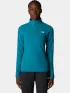 The North Face W 100 Glacier 1/4 Zip The North Face W 100 Glacier 1/4 Zip Női Polár, Softshell, Középréteg 6GO-Deep Teal