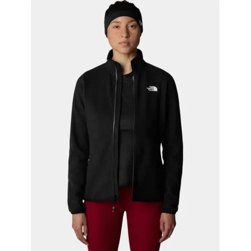 The North Face W 100 Glacier Fz Női Polár, Softshell, Középréteg 4H0-Tnf Black-Npf