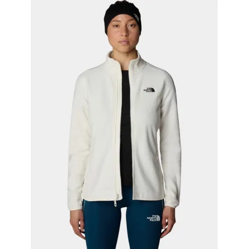 The North Face W 100 Glacier Fz The North Face W 100 Glacier Fz Női Polár, Softshell, Középréteg 4HP-White Dune-Npf