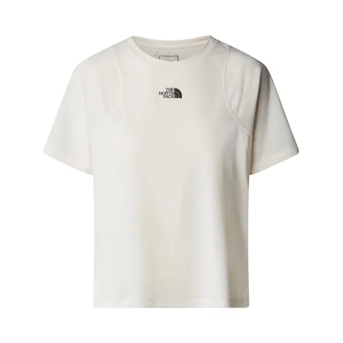 The North Face W Foundation Raglan Tee The North Face W Foundation Raglan Tee Női Sport felső QNI-White Dune/Light Heather