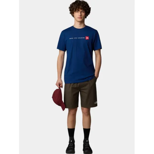 The North Face M S/S Never Stop Exploring Tee Férfi Póló D1R-Estate Blue