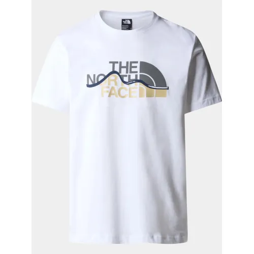 The North Face M S/S Mountain Line Tee The North Face M S/S Mountain Line Tee Férfi Póló FN4-Tnf White